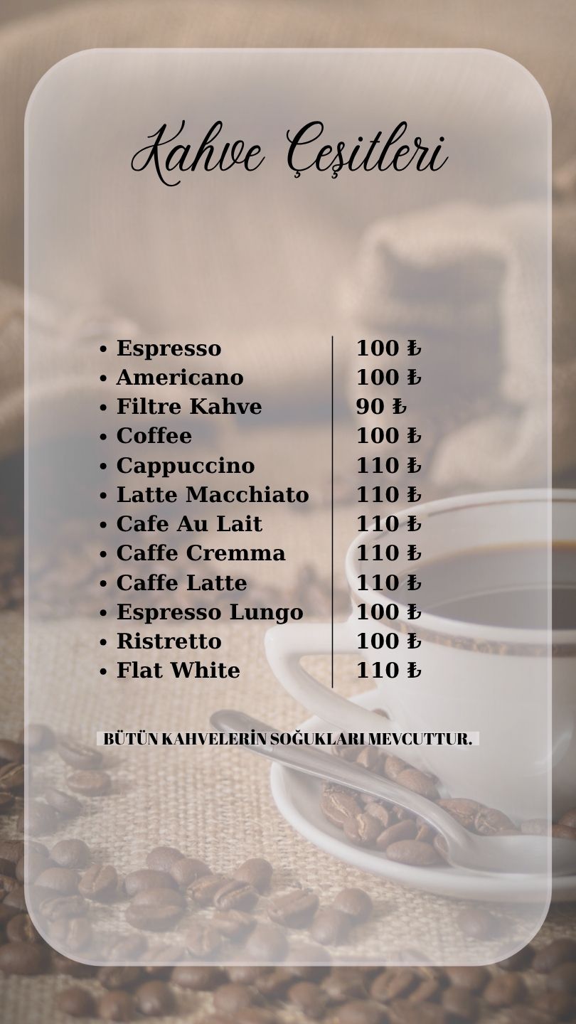 Aim Bozcaada menu page 1